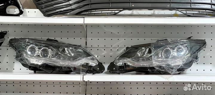 Фары передние на Camry v55 Двухлинзовые