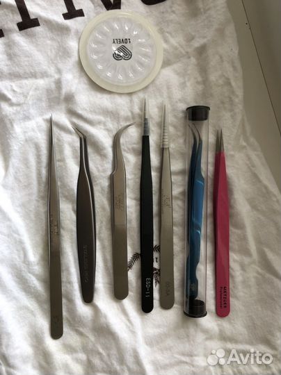 Пинцеты для наращивания ресниц