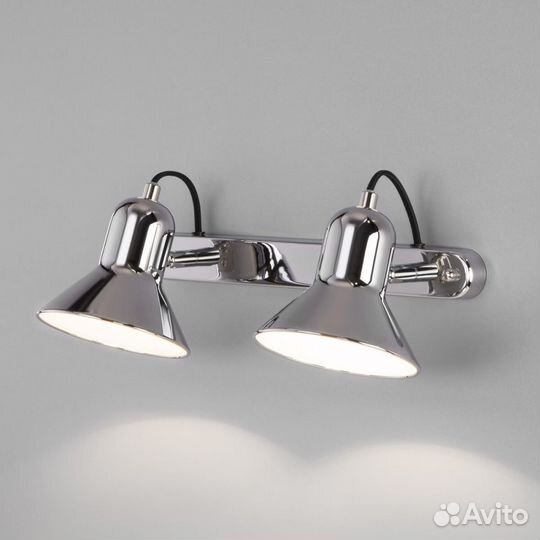 Светильник спот 2х25 Вт Е27 Хром