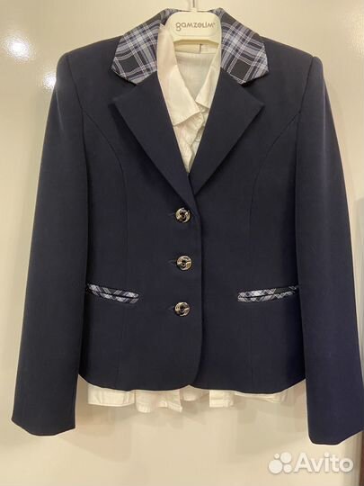 Пиджак школьный для девочки 122-128