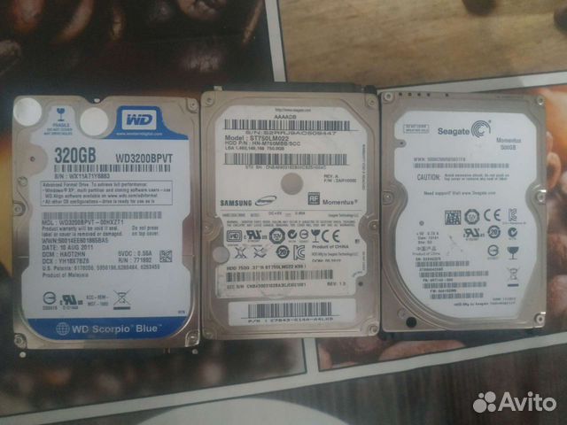 Жёсткие для ноутбука до 750 гб нераб