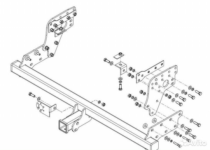 Фаркоп Митсубиси (Mitsubishi) L200, в т.ч. Long 2