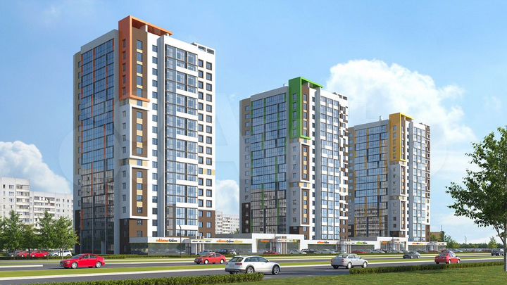 3-к. квартира, 77,8 м², 2/18 эт.