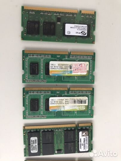 Оперативная память от компа и ноута (см. описание)