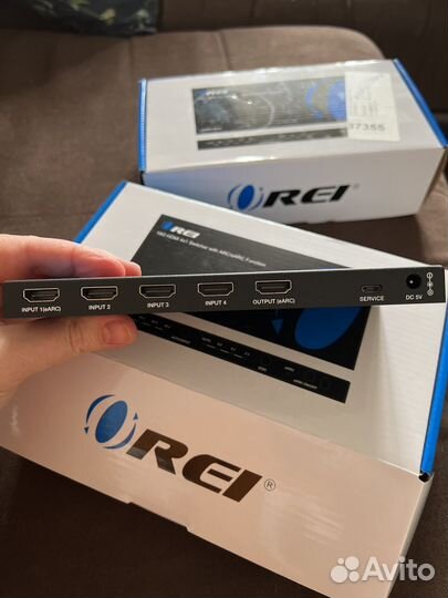 Orei uhds-401A hdmi2.0 4K 4х1 сплиттер c ARC/earc
