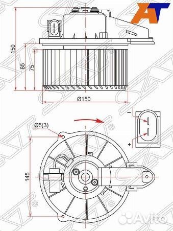Мотор отопителя салона audi A6 97-04