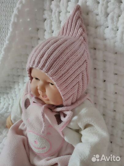 Шапочка детская вязаная
