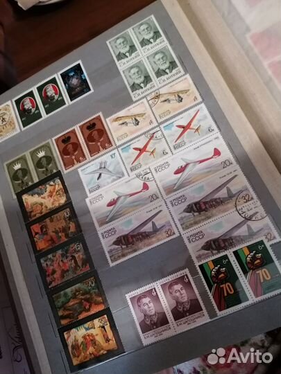 Марки СССР и зарубежные, большая коллекция