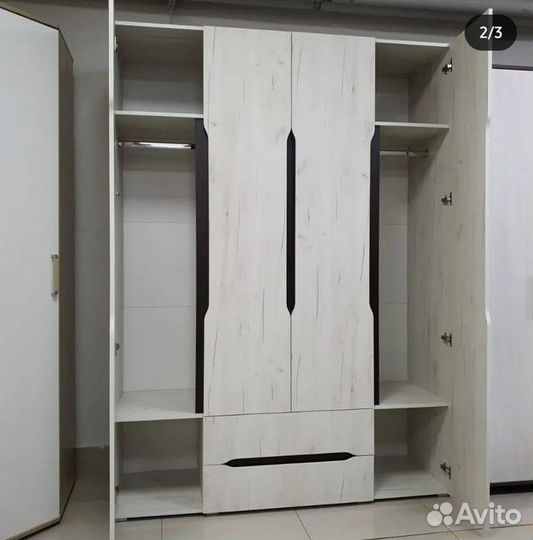 Шкаф Вега 4 ств. 2 ящика