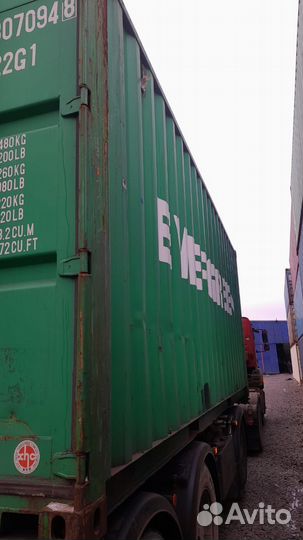 Контейнер 20 футов бу (зеленый)