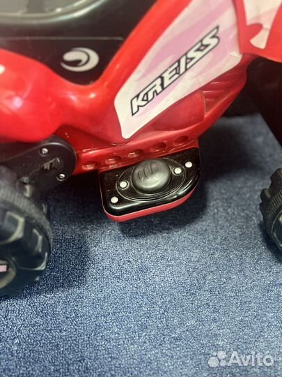 Квадроцикл детский педальный на аккумуляторе