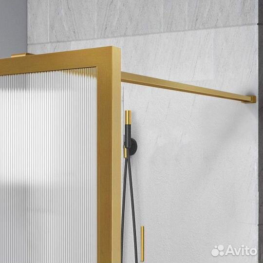 Душ. стенка Vincea 90cm Золото Walk-in vsw-1hp900