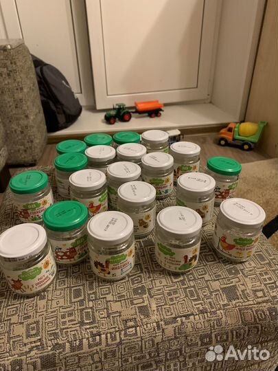 Банки 100гр от детского питания,вкусвилл