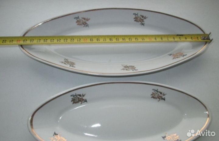 Фарфор. селедочницы-3 шт вместе, з-д дулево, СССР