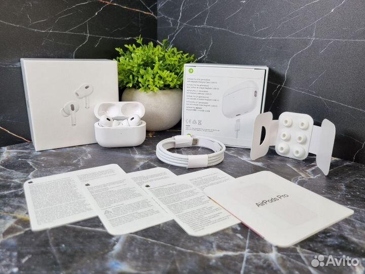 Наушники apple airpods pro 2 type c гарантия+чехол