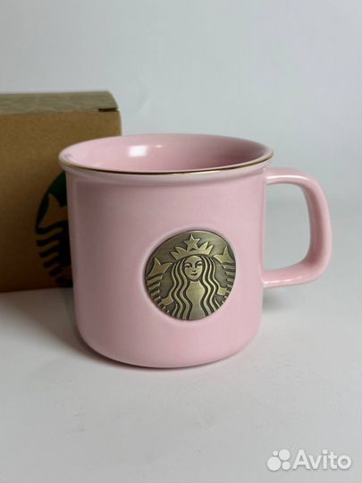 Кружка starbucks розовая