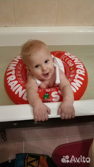 Круг для купания swimtrainer, красный