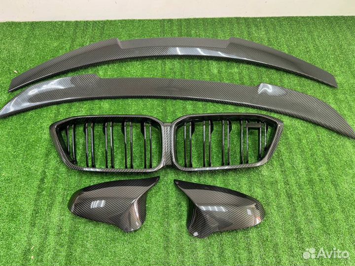 Спойлер ноздри зеркала Карбон Инфузия BMW M2 F87