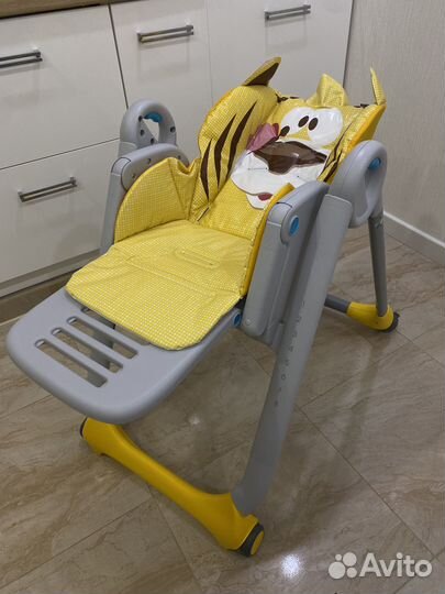 Стульчик для кормления chicco polly 2 start тигр