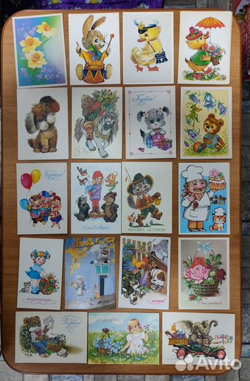 Открытки СССР (Зарубин и пр.рисованные)