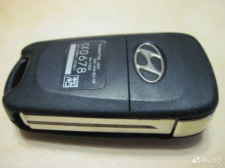 Hyundai Remote Key CE0678 040-433-EU-TP HA-T005 HU