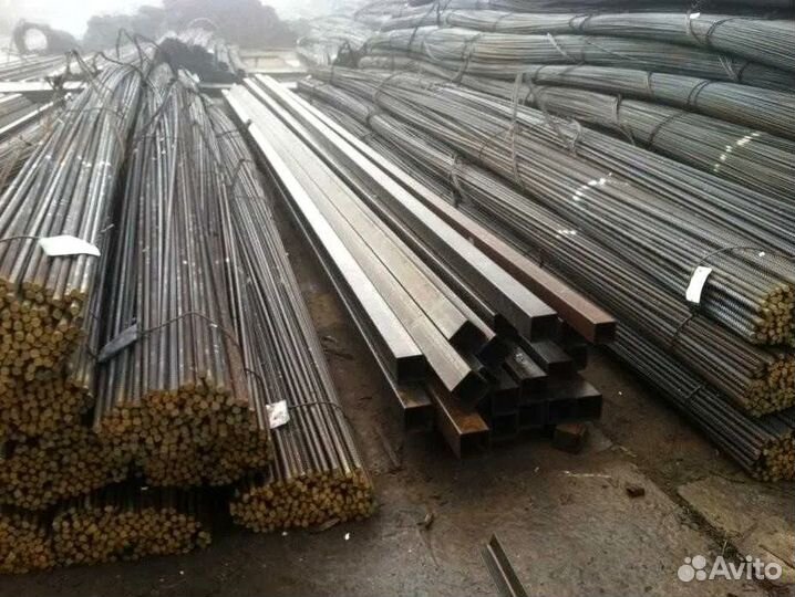 Арматура, профильные трубы. Объём