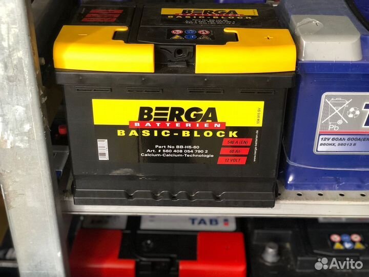 Аккумулятор автомобильный 60 ач 540 а