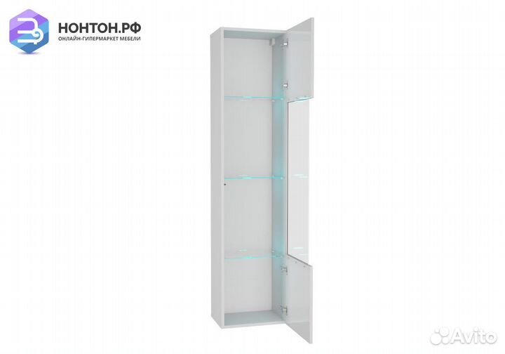 Шкаф навесной Point тип-42 белый глянец / белый ма