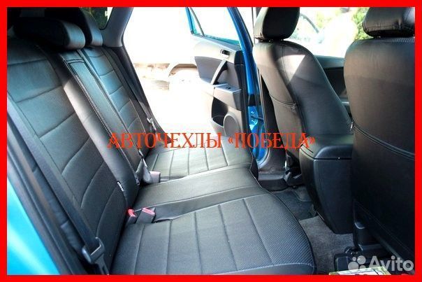 Чехлы Mazda 3 BM из экокожи чёрные Классика