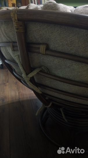 Подушка на кресло из ротанга папасан. новая