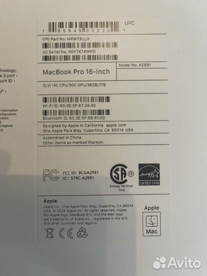 Macbook pro 16