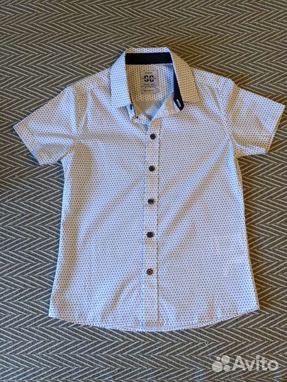 Рубашки с коротким рукавом на мальчика, р.122