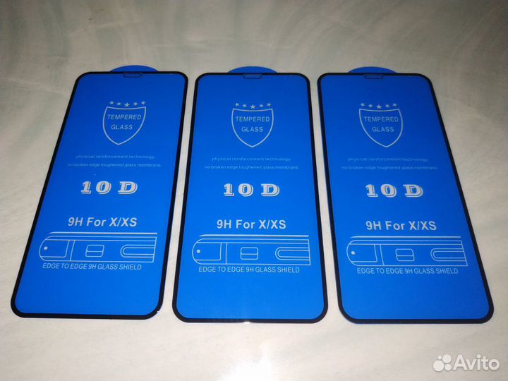 Защитные стекла iPhone X/XS/11Pro, фон XR/14ProMax