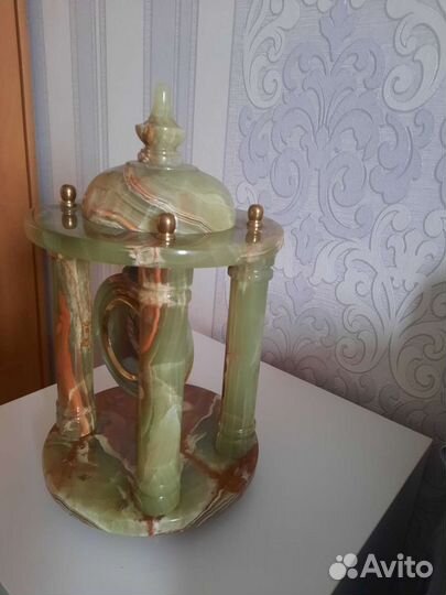 Часы+чаша из оникса