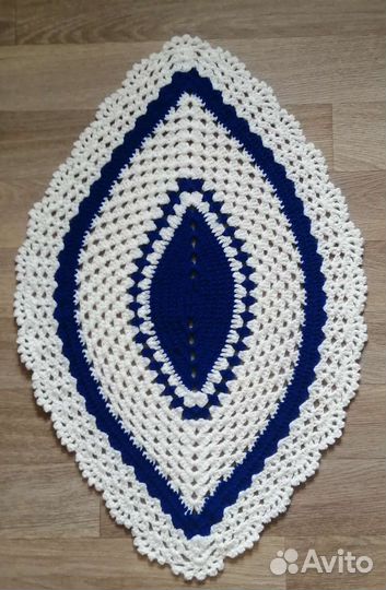 Коврик вязаный крючком