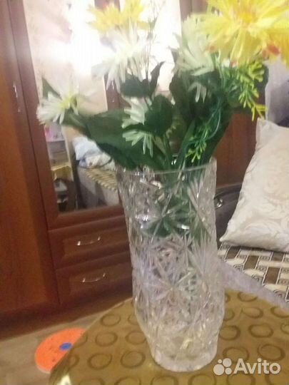 Ваза хрустальная СССР большая