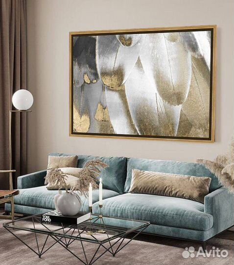 Картина Интерьерная на холсте «Перья 