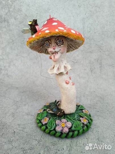 Ватная елочная игрушка ручная работа