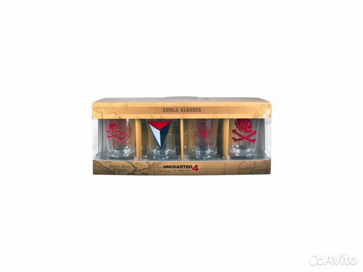 Коллекционные рюмки с символикой игры Uncharted 4