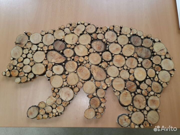 Пано из спилов дерева
