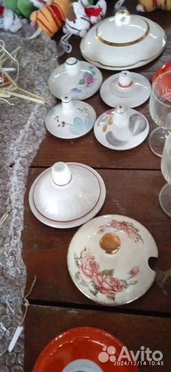 Советские крышки для чайников сахарницы