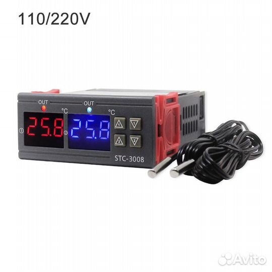 Термо-контроллер, термореле STC 3008 220v