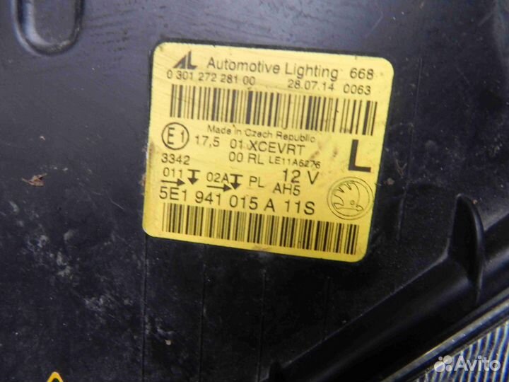 Фара левая Skoda Octavia A7 (2013-2017)