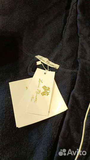 Мужской махровый халат с капюшоном Luisa Moretti