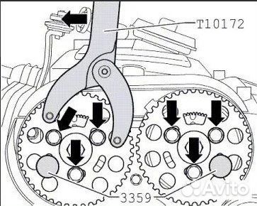 Ключ для фиксации валов VAG T10172