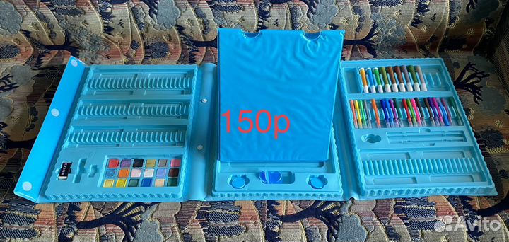 Мольберт доска магнитная чемодан и набор для тв-ва