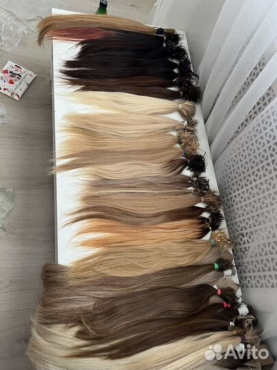 Волосы для наращивания и бу 50,55,60,65,70 см