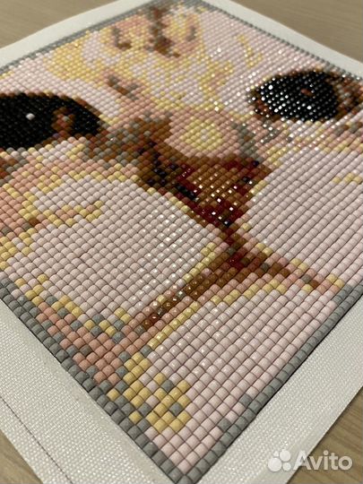Алмазная мозаика готовая 16*16 без подрамника