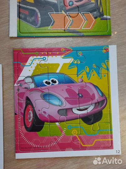 Пазл 4 в 1 (Йоко, турбозавры)