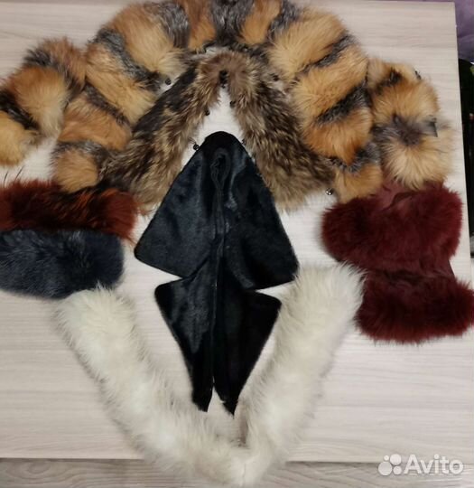 Воротники меховые разные